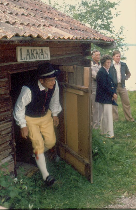 Återinvigning av Laknäs brygga efter byns renovering 1981.